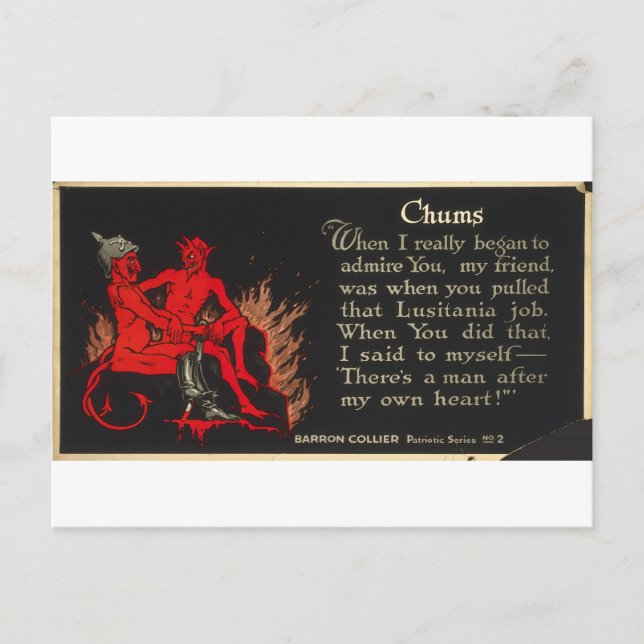 Postal Personalizado del diablo de Lusitania (Anverso)