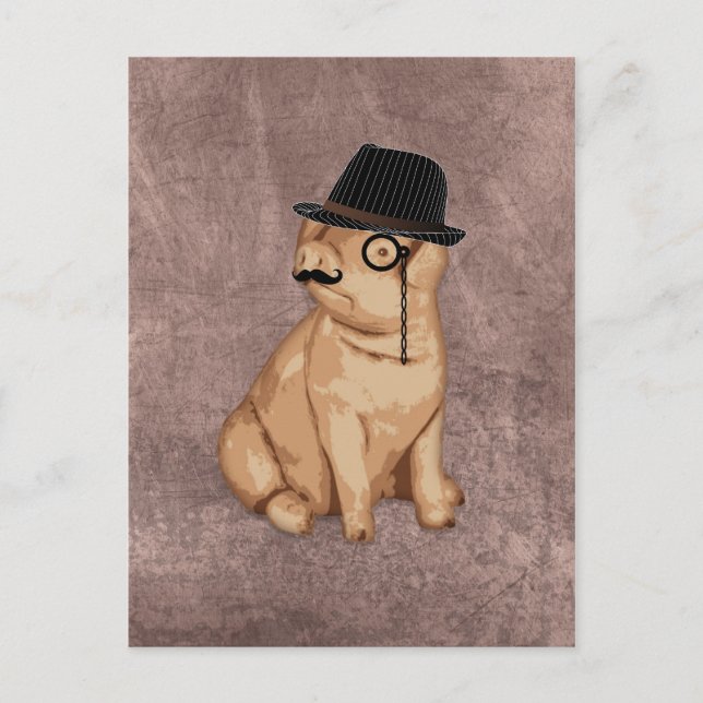 Postal personalizado del investigador de piglet de Guay (Anverso)