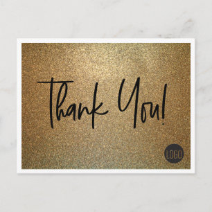 Postal Personalizado del logo de Faux Gold Company Gracia