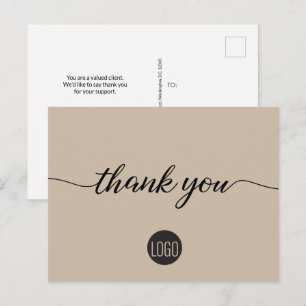 Postal Personalizado del logotipo de Neutral Business Min