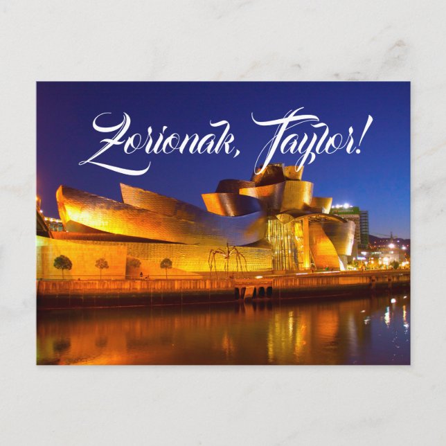 Postal Personalizado del Museo Guggenheim Bilbao, Euskadi (Anverso)