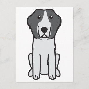Postal Personalizado del perro de Landseer