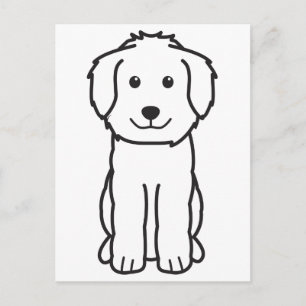 Postal Personalizado del perro Goldendoodle