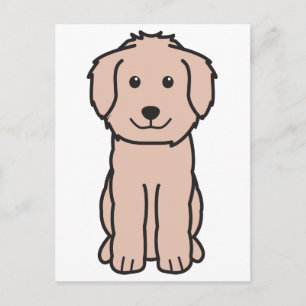 Postal Personalizado del perro Goldendoodle