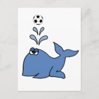Personalizado divertida de fútbol de ballenas