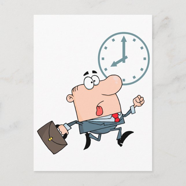Postal personalizado divertido de tarde para el trabajo (Anverso)