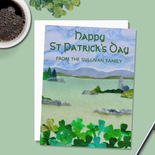 Postal Personalizado el Día de San Patricio de Shamrock a (Subido por el creador)