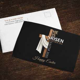 Postal Personalizado Él ha resucitado Feliz Pascua Cristi