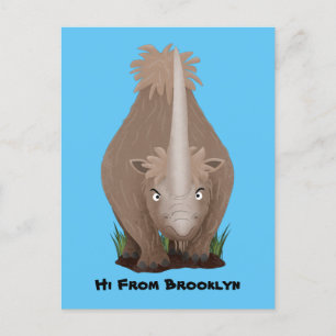 Postal Personalizado elasmotherium rinoceronte