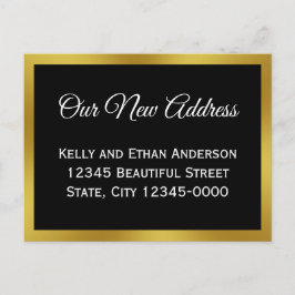 Postal Personalizado Elegante Nuestra Nueva Dirección Inv