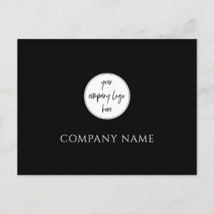 Postal Personalizado Empresa moderna y Minimalista