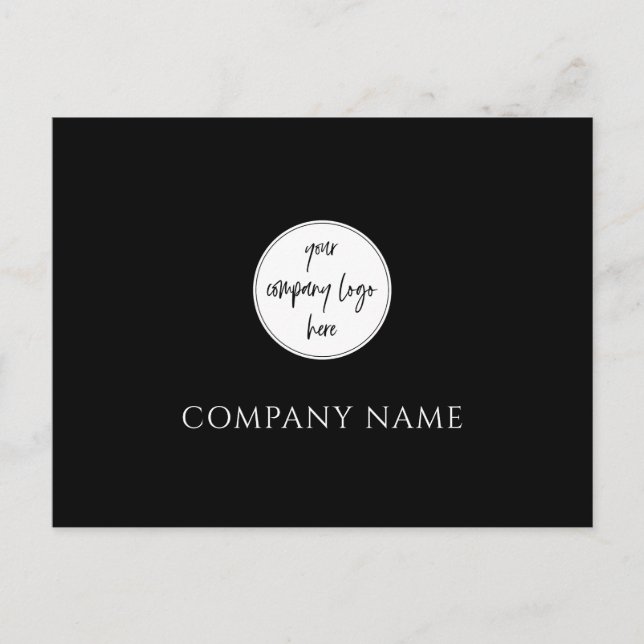 Postal Personalizado Empresa moderna y Minimalista (Anverso)