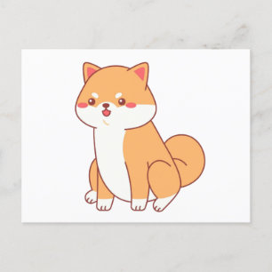 Postal personalizado en funciones shiba inu
