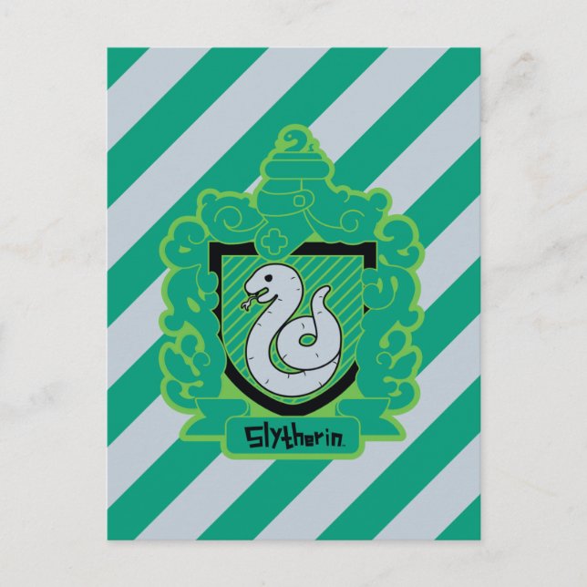 Postal Personalizado Escudo Slytherin (Anverso)