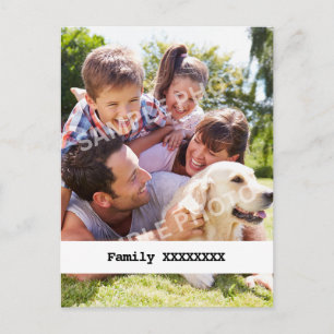 Postal Personalizado Familiar