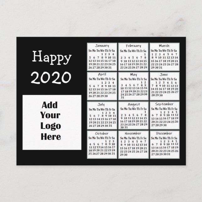 Postal Personalizado Feliz Año Nuevo 2020 (Anverso)
