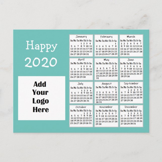 Postal Personalizado Feliz Año Nuevo 2020 (Anverso)