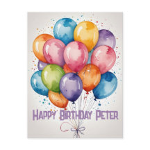 Personalizado Feliz Cumpleaños fiesta de globos de