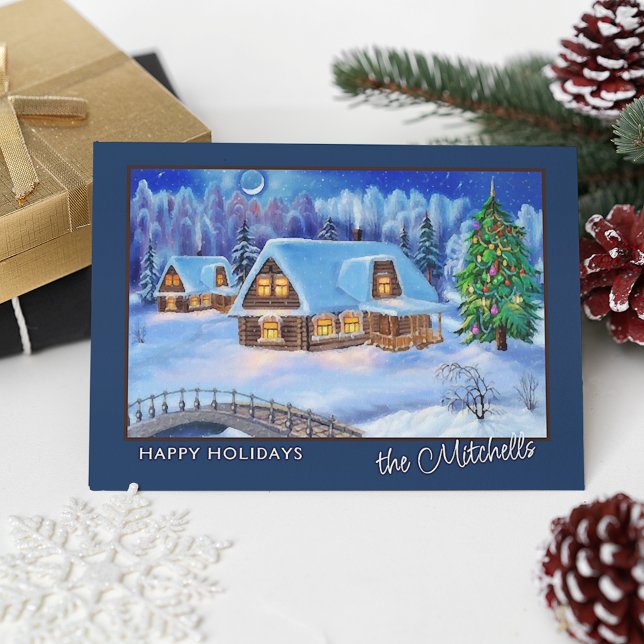 Postal Personalizado Feliz feriados invierno Wonderland a (Subido por el creador)