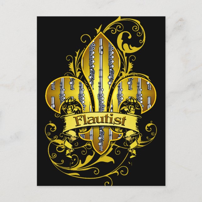 Postal personalizado Fleur de flute (Anverso)