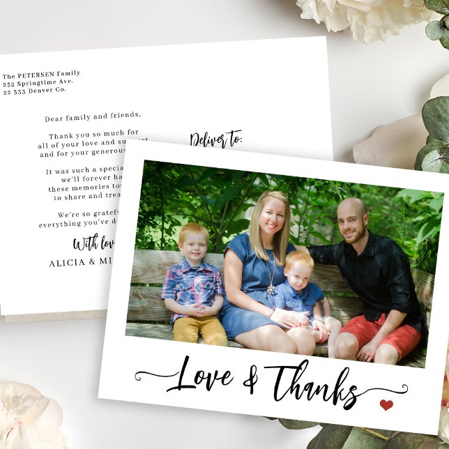 Postal Personalizado foto amor y escritura de agradecimie (Subido por el creador)