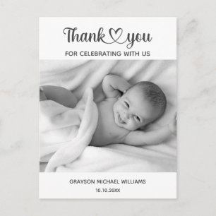 Postal Personalizado Foto Personalizada de Recién Nacido
