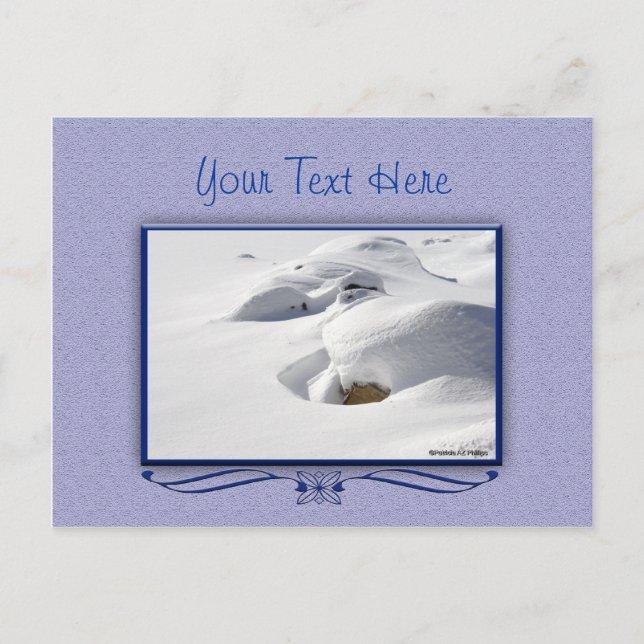 Postal Personalizado fotográfico de belleza escénica de n (Anverso)