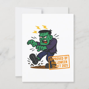 Postal Personalizado Frankenstein - Aprobado por Hallowee