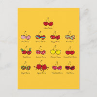 Personalizado Fun Comic Funny Cherries Rojas Cheek