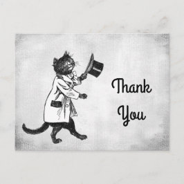 Postal Personalizado Gato de Guay Vintage Gracias Postcar