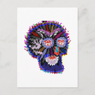 POSTAL PERSONALIZADO GHOST SKULL HALLOWEEN