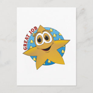 Postal Personalizado Gold Star
