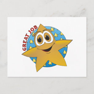 Postal Personalizado Gold Star