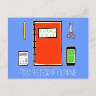 Postal Personalizado Gracias Postcard Horizontal