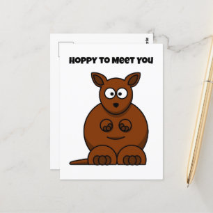 Postal Personalizado gracioso canguro