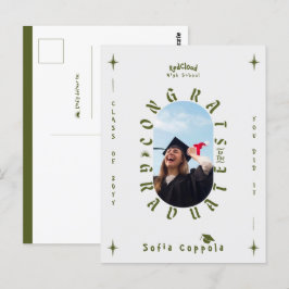Postal Personalizado Graduación moderna de arco fotográfi