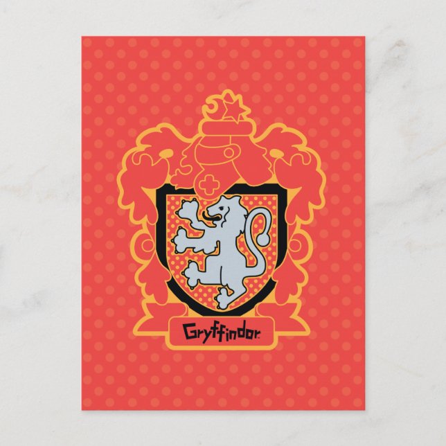 Postal Personalizado Gryffindor Escudo (Anverso)