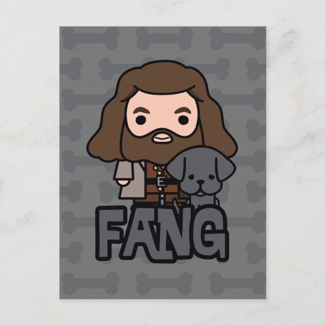 Postal Personalizado Hagrid y Fang Character Art (Anverso)
