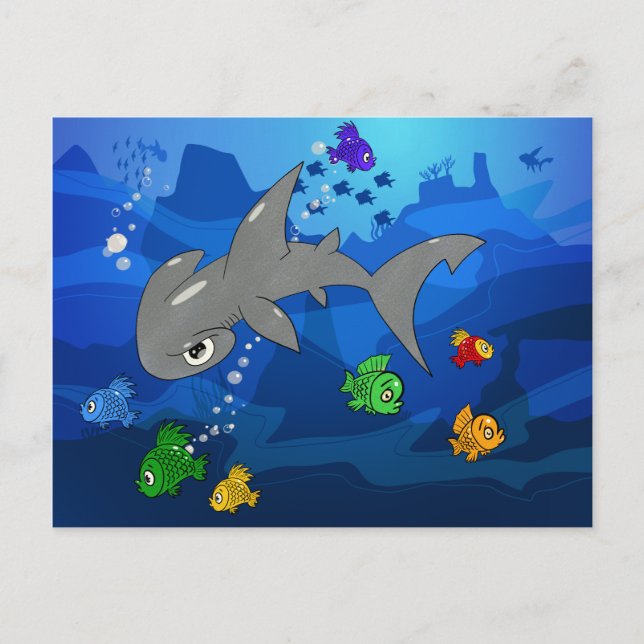 Postal Personalizado Hammerhead Shark (Anverso)