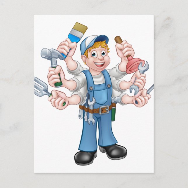 Postal Personalizado Handyman (Anverso)