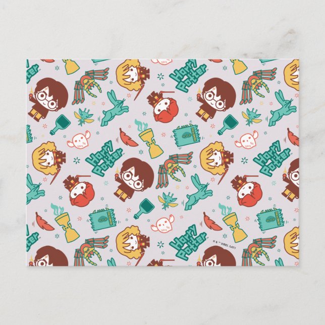 Postal Personalizado HARRY POTTER™ Criaturas y patrón de  (Anverso)