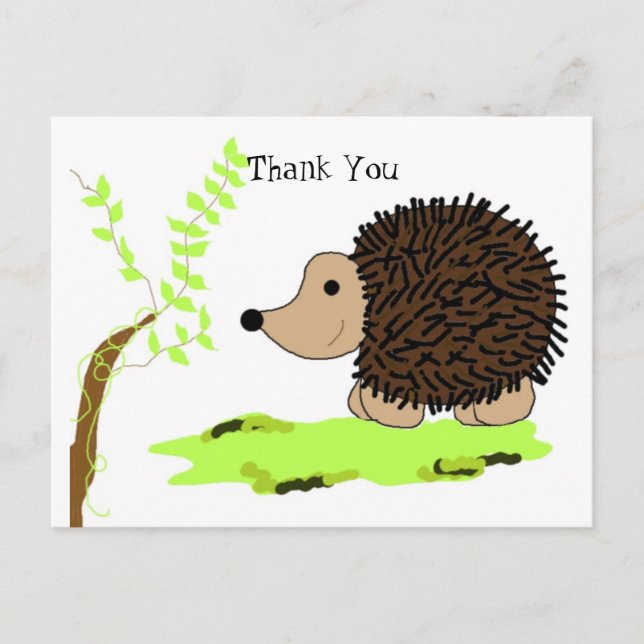 Postal Personalizado Hedgehog (Anverso)