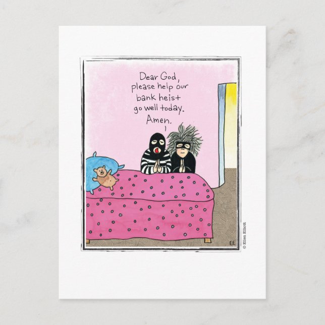 Postal PERSONALIZADO HEIST por Ellen Elliott (Anverso)