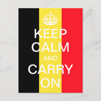 Postal Personalizado KEEP CALM y CONTINÚA - bandera de Bé