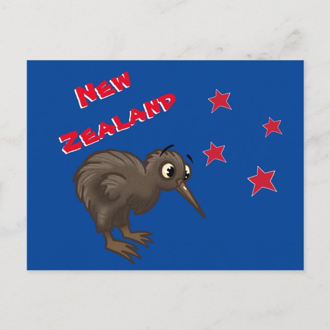 Postal Personalizado Kiwi Bird (Anverso)