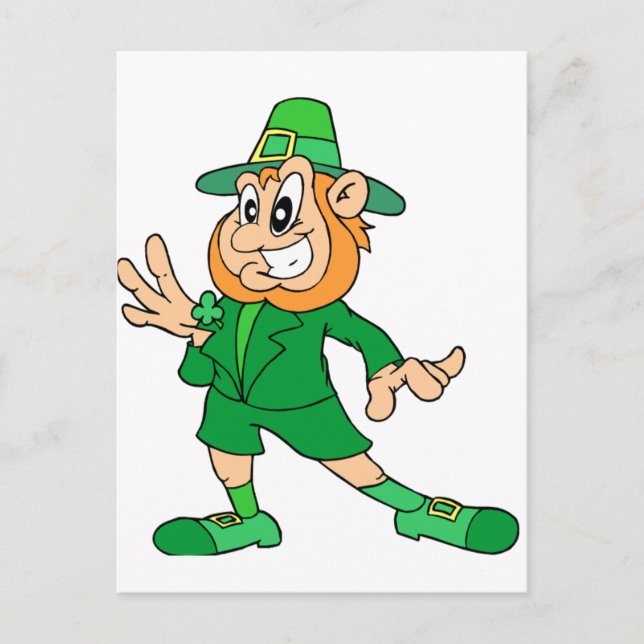 Postal Personalizado Leprechaun (Anverso)