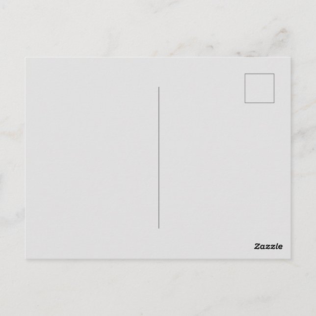 Postal Personalizado Marca Gris claro Imagen Perfecta Est (Reverso)