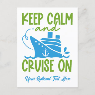 Postal Personalizado Mensajes de texto Cruceros Mantener 