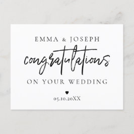 Postal Personalizado moda moderna Felicitaciones pareja r