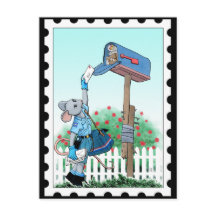 Personalizado Mouse Mail Carrier Postman